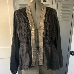 Free People Jasmine Jacket embroidered sequined